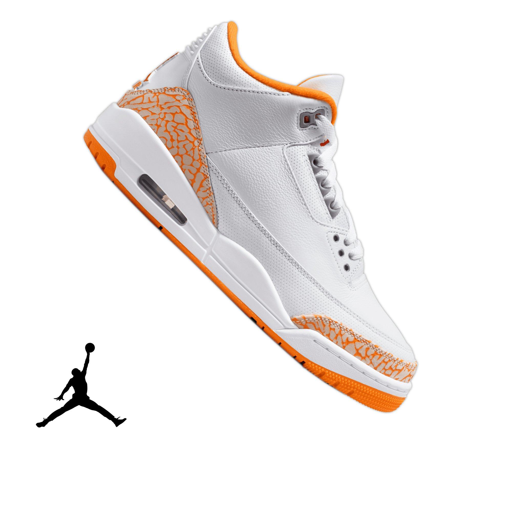 Jordan Retro 3 "Orange Citrus" Women's Shoe - WHITE/MULTI-COLOR